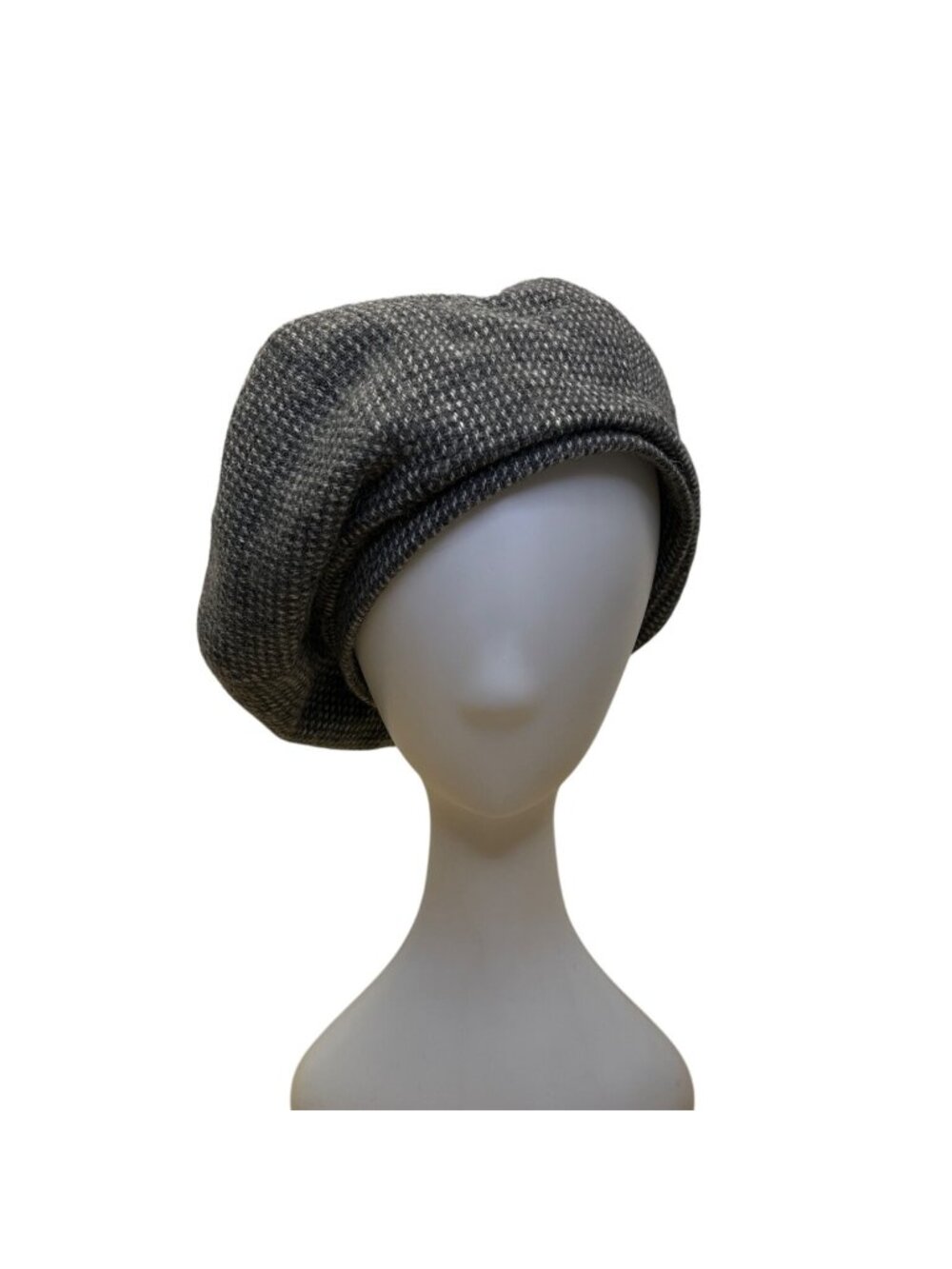 Kevin & Howlin Mens Gray Wool Donegal Tweed Newsboy Cap Handwoven Size S